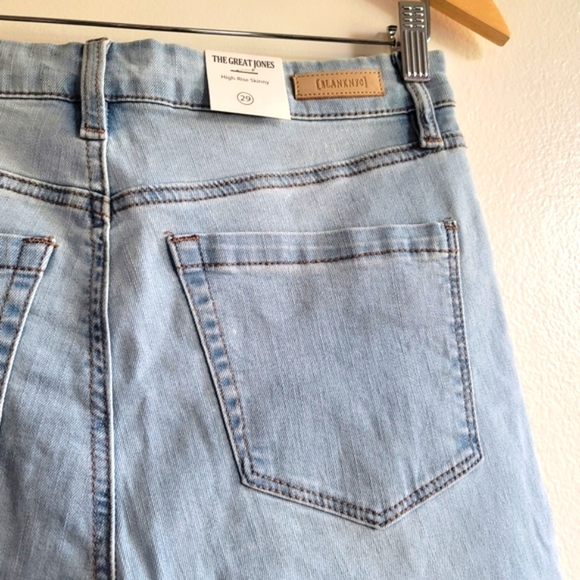 NEW! BLANK NYC, The Great Jones High Rise Button Fly Skinny Stretch Jeans, 29 - Picture 3 of 12